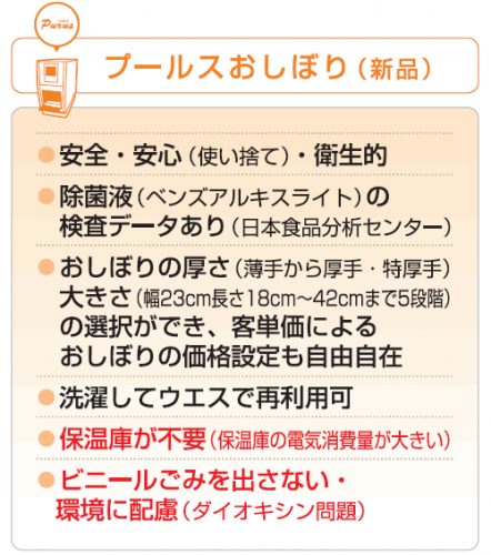 プールスのおしぼり（新品）